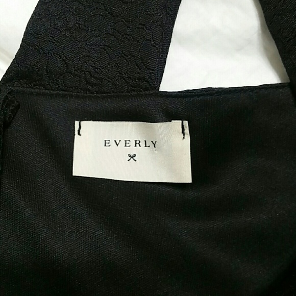 Nordstrom Everly black embossed fit & flare dress - Picture 6 of 8