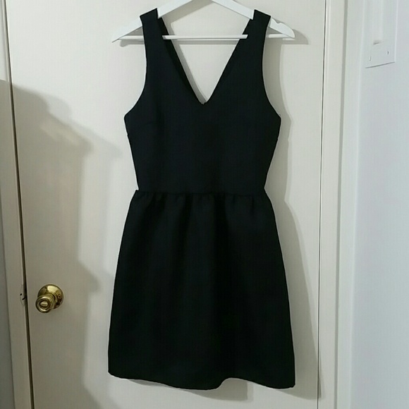 Nordstrom Everly black embossed fit & flare dress - Picture 2 of 8