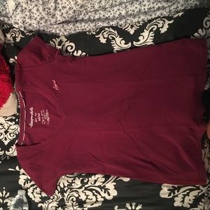 MAroon vneck