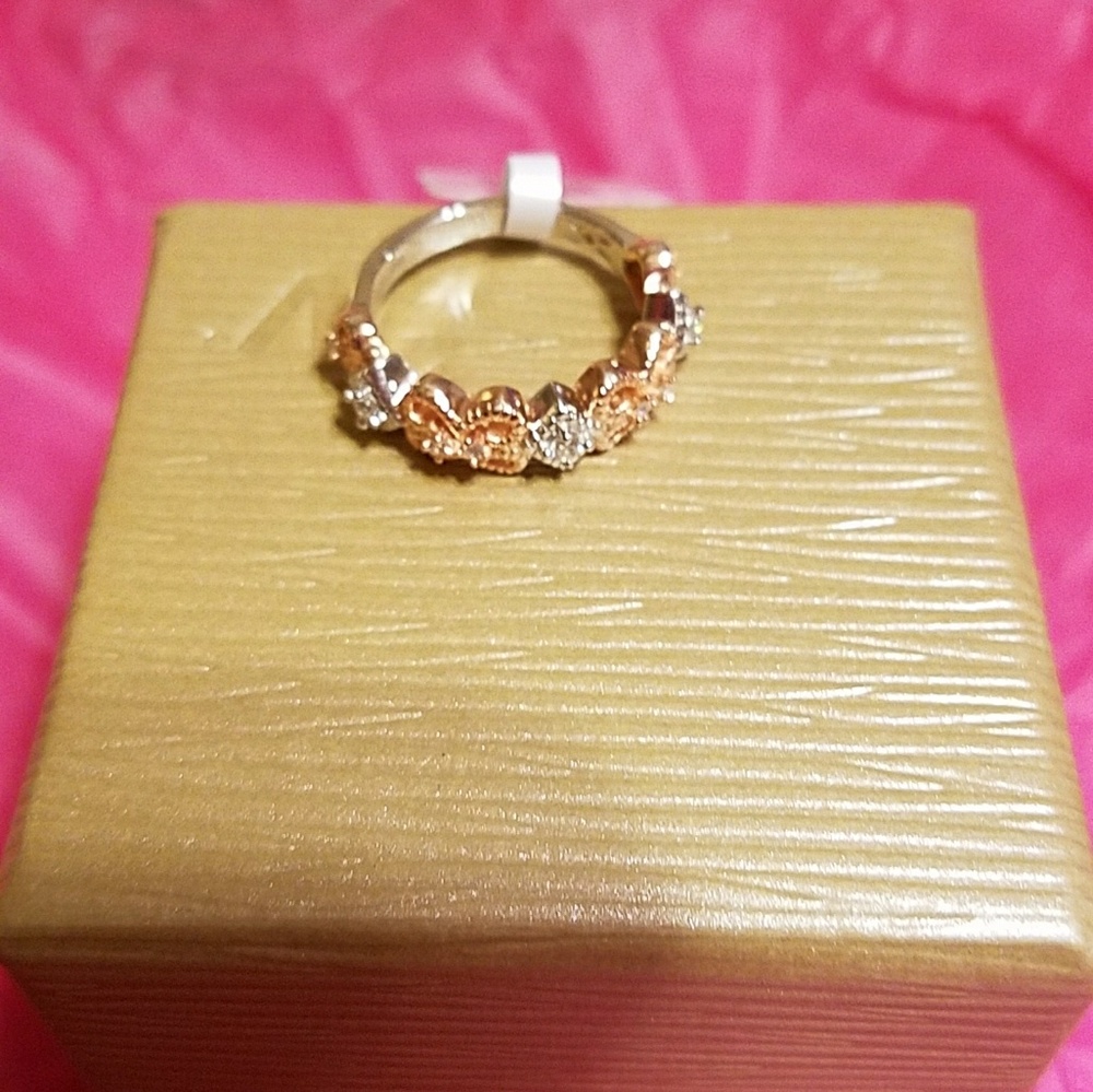 Beautiful Diamond Rose Gold  Band ring