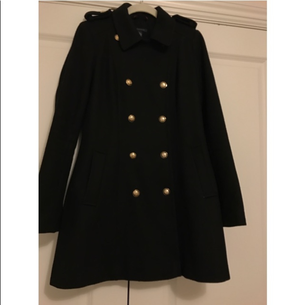 Tommy Hilfiger double breasted wool blend coat