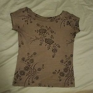 Silver/gray floral shirt!!