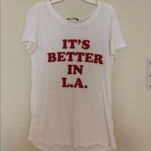 It's better in LA brandy Melville shirt