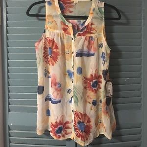 Brand new quicksilver floral splash tank