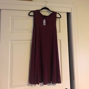 Burgundy dress