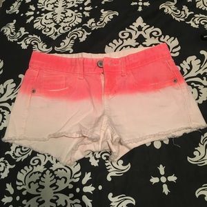 Pink ombré shorts