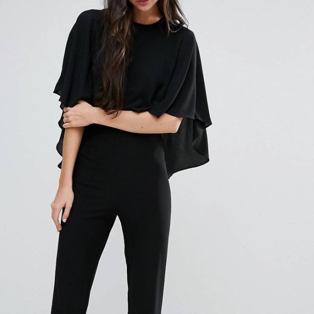 Black jumpsuit with cape top by Endless Rose