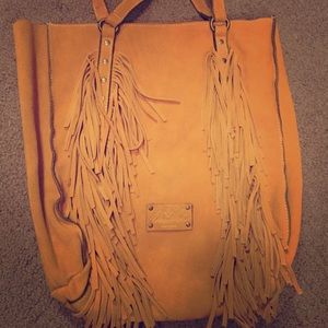 Patricia Nash leather fringe bag