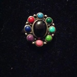 Vintage Turquoise Multi Stone Ring