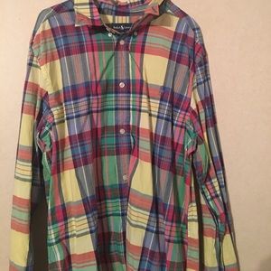 Long Sleeve Polo Button Up.