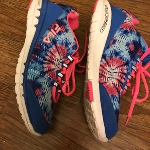 Women's Fila tie dyed sneakers