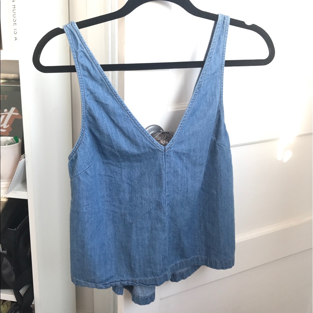 denim top