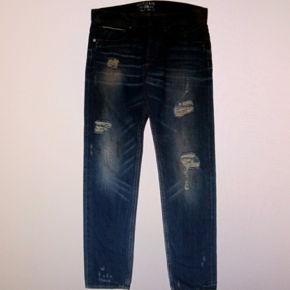 NWT Gilded Age Mens Destroyed Straight Leg Jeans - Picture 4 of 5