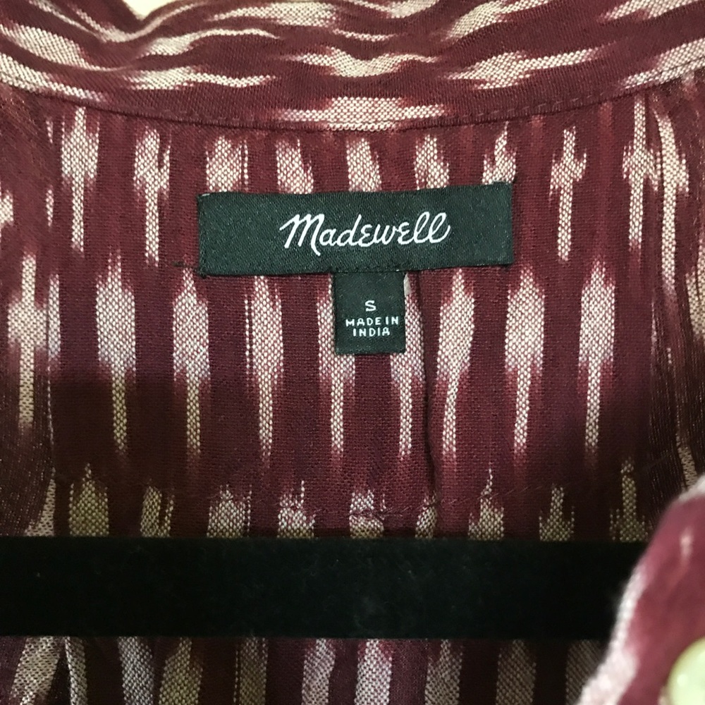 button up madewell printed tank top!! - Picture 4 of 5