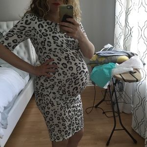 Off the shoulder Maternity dress