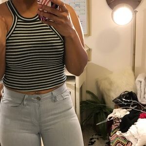🌻 Striped Crop Top