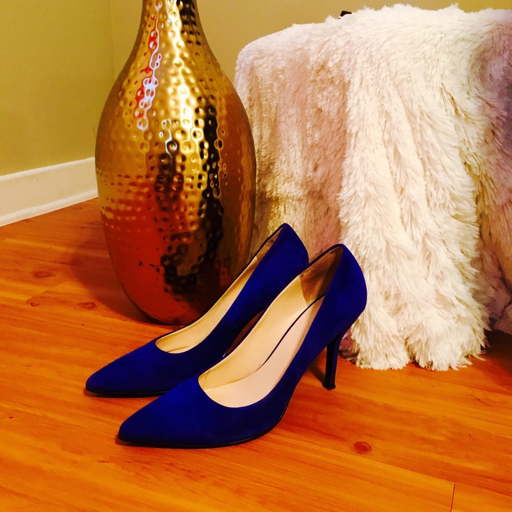 Nine West Pointed Toe Pumps in Royal Blue