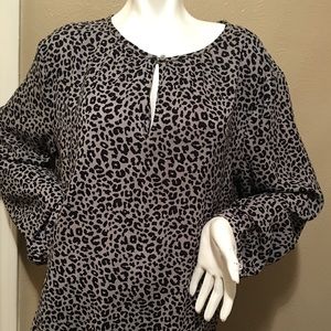 Ann Taylor Leopard Print Tunic Size XXL