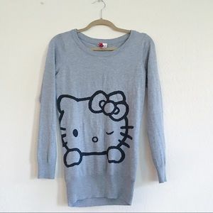 gray hello kitty sweater