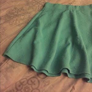 Turquoise skater skirt