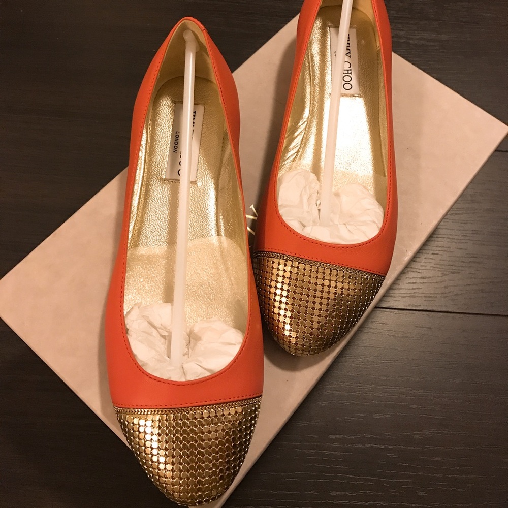 Jimmy Choo round toe flats
