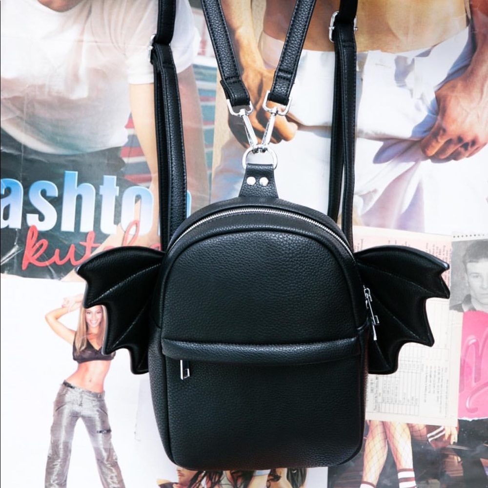 Cute Black Batwing backpack! CURRENT MOOD