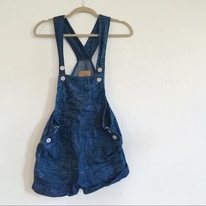 navy blue levi overalls