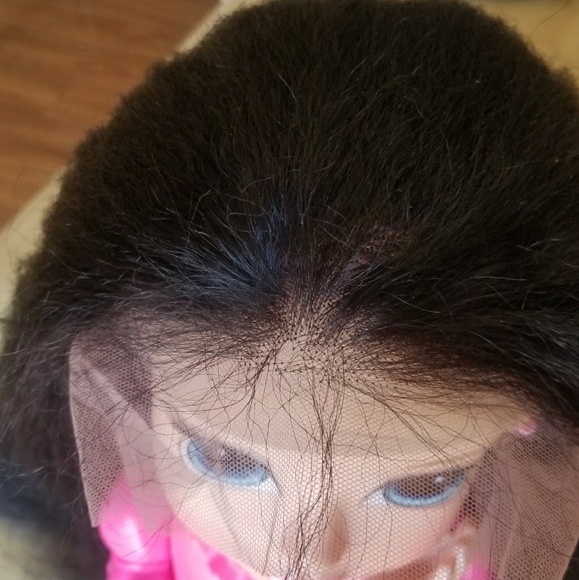 Italian Yaki Brazilian Remy Lacefront Wig 12-14 in main image 4
