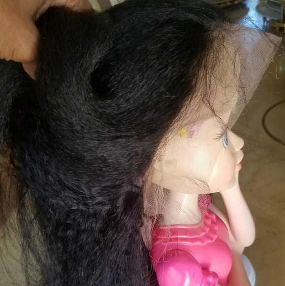 Italian Yaki Brazilian Remy Lacefront Wig 12-14 in
