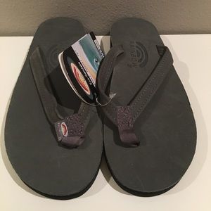 Rainbow Women's Double Narrow strap flip flops