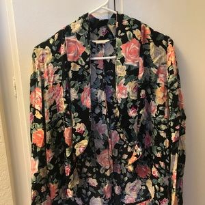 BCNU Thin Floral Blazer