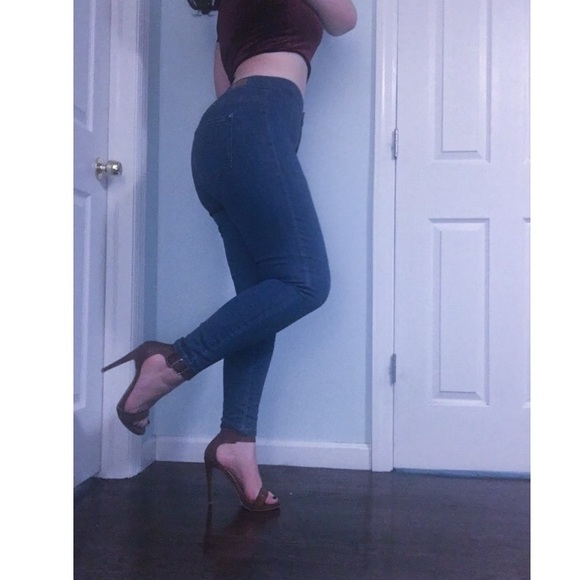 Garage '70s Blue Roller Jeggings - Picture 4 of 4