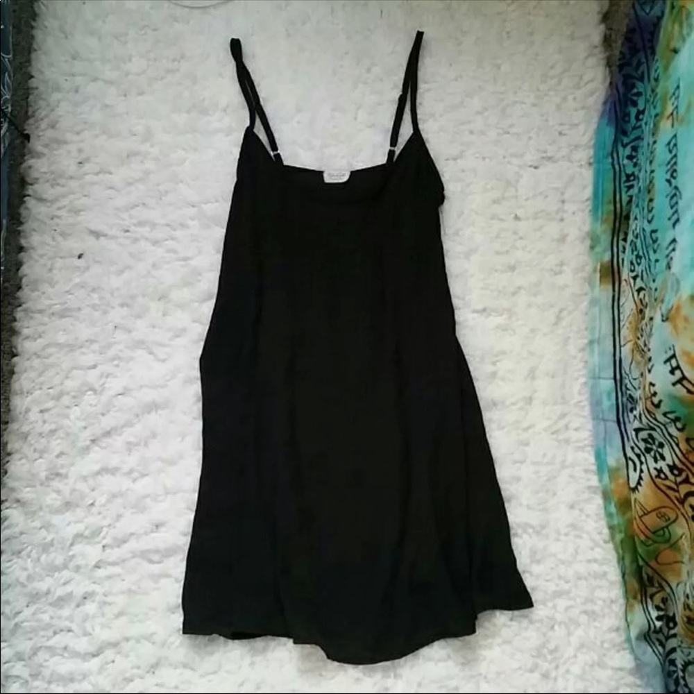 Brandy Melville black sheer slip dress