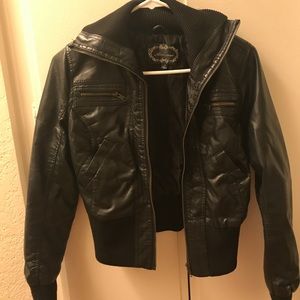 Forever 21 Cropped Moto Jacket