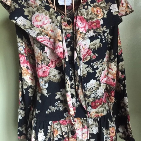 Vintage 1990’s Karavan Floral long dress - Picture 2 of 4