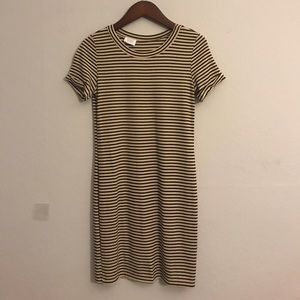 HONEY PUNCH 'Basic' Striped T-Shirt Mini Dress