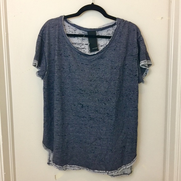 Heather by Bordeaux Short Sleeve Slit Tee - Picture 2 of 4