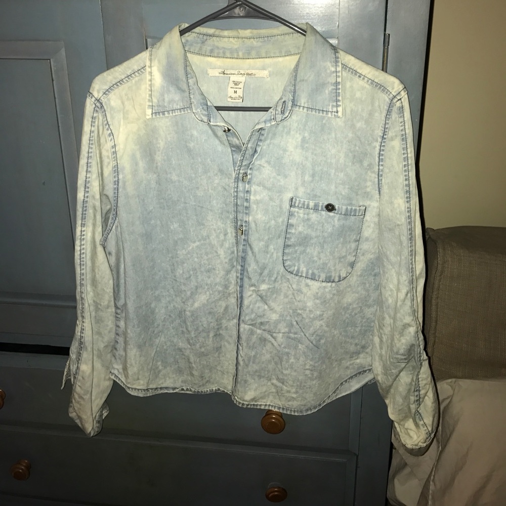 Crop American Rag Denim Shirt