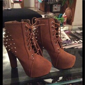 Spiked Heeled Booties!