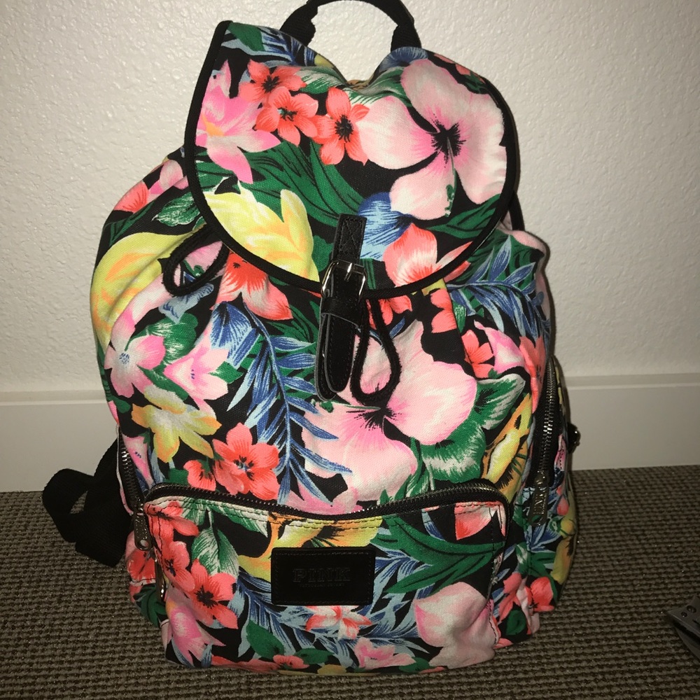 Victoria's Secret RARE Floral Backpack