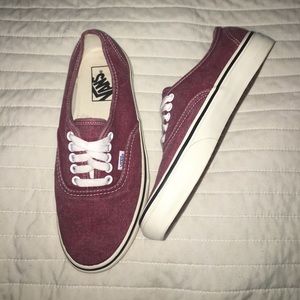 BARELY WORN FADED RED VANS