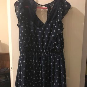 Maurice's navy blue dress