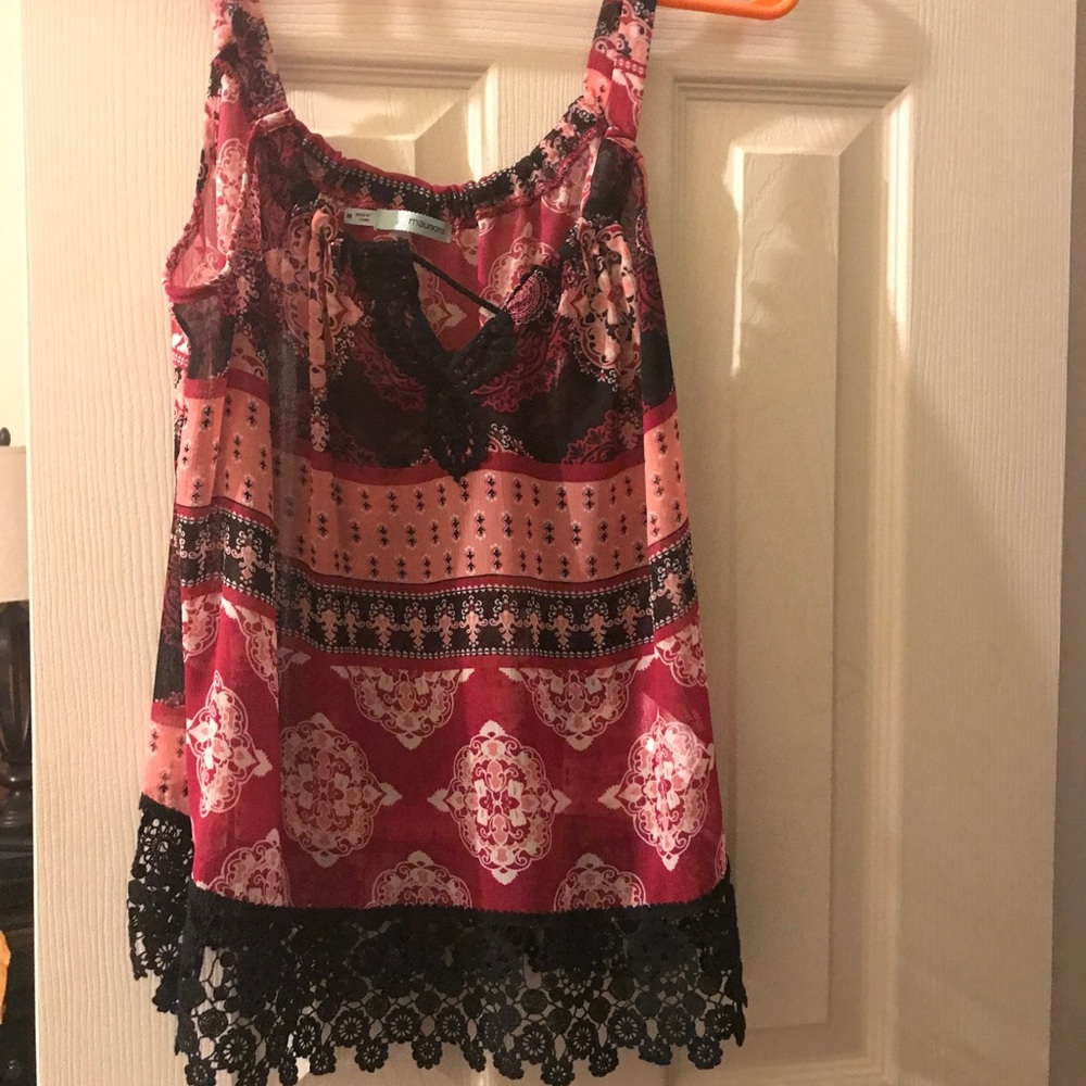 Sheer tank top