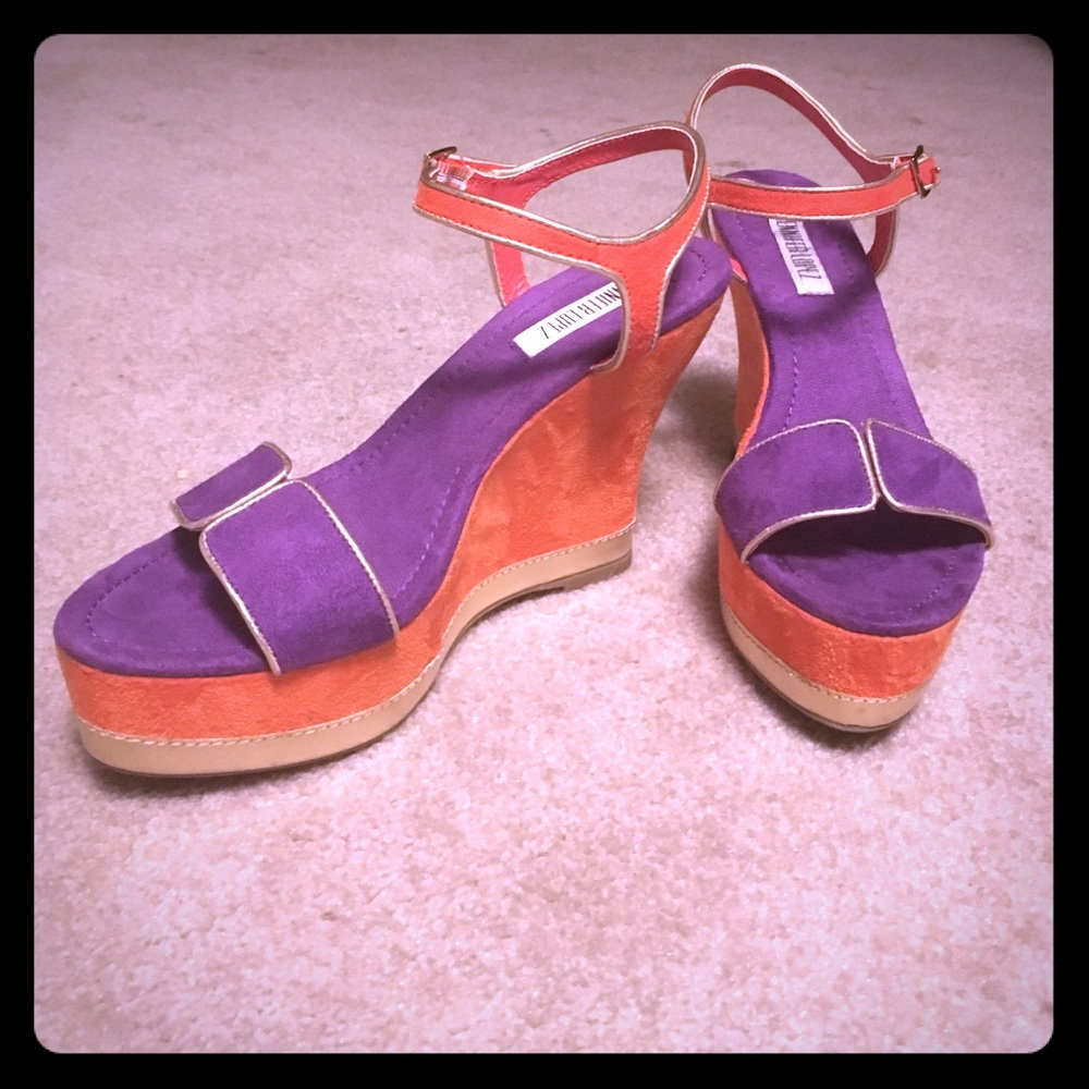 Jennifer Lopez platform sandals.