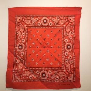 Bright Orange Bandanna