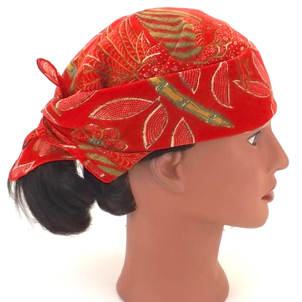 vintage scarf head wrap Asian print bandana do'rag