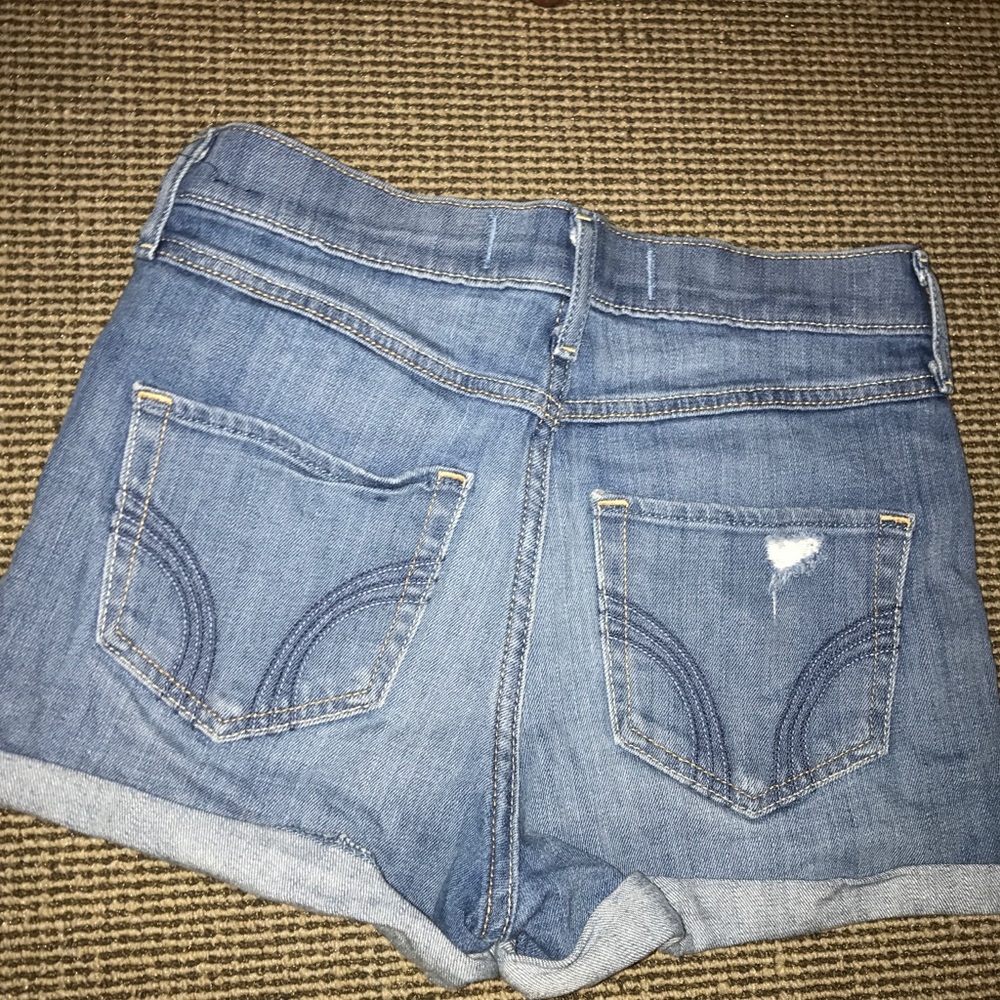 Hollister High rise denim shorts