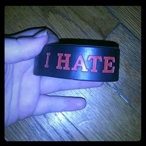 I hate everyone (and pants) rubber bracelet