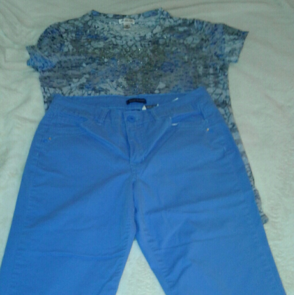 TOP:MED*HANNAH BRAND*CAPRIS:6*AMAZING CONDITION**