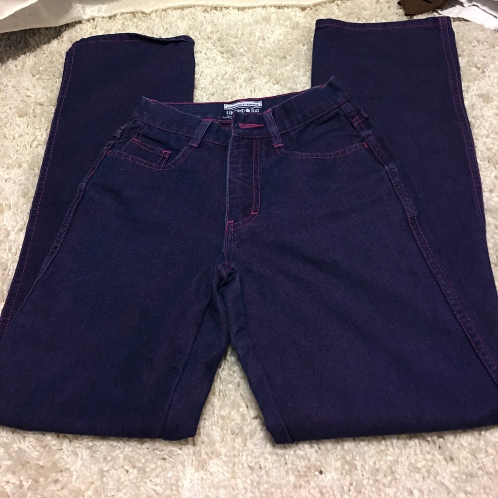 2/$29 The Limited too Slim jeans iridescent